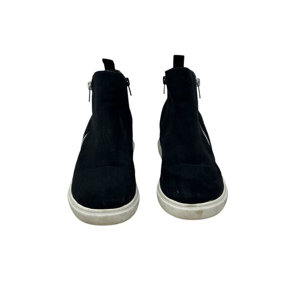 Madden Girl Piperr Black Faux Suede Zipper Up Ankle Boots 8.5 M - Picture 7 of 9